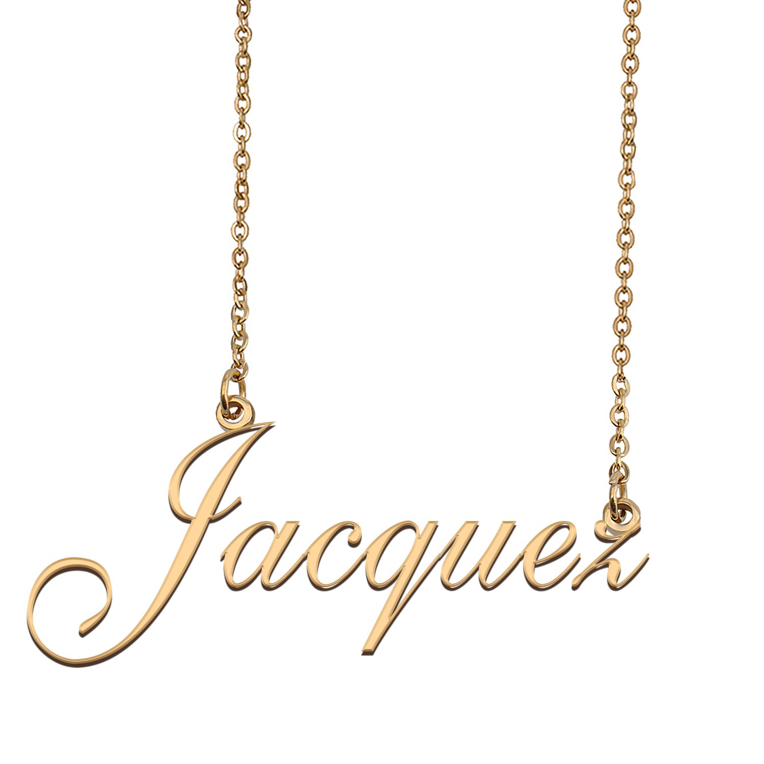 Personalized Custom 18k Gold Plated Any Name Necklace for Women Machine