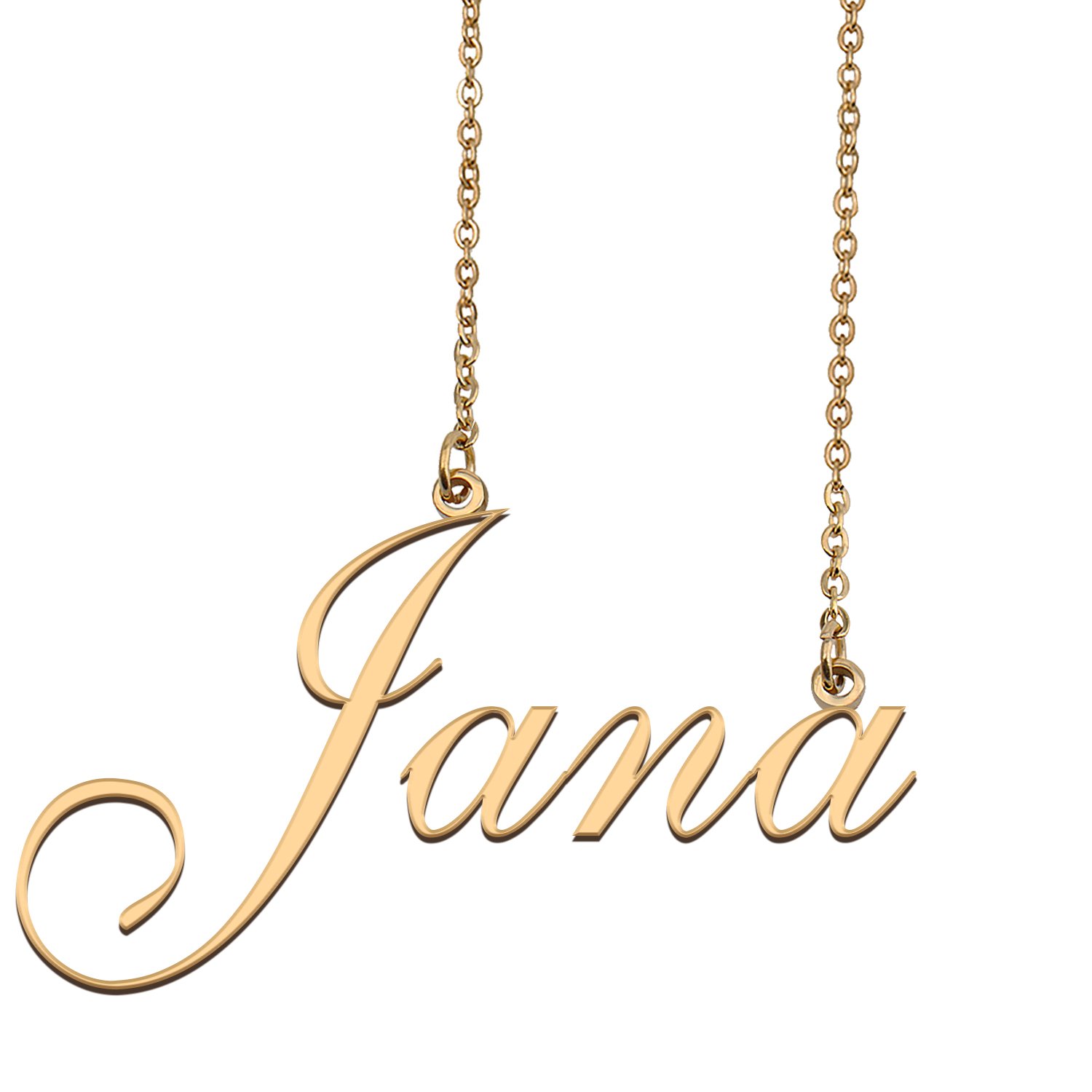 Personalized Custom 18k Gold Plated Any Name Necklace for Women Mamis
