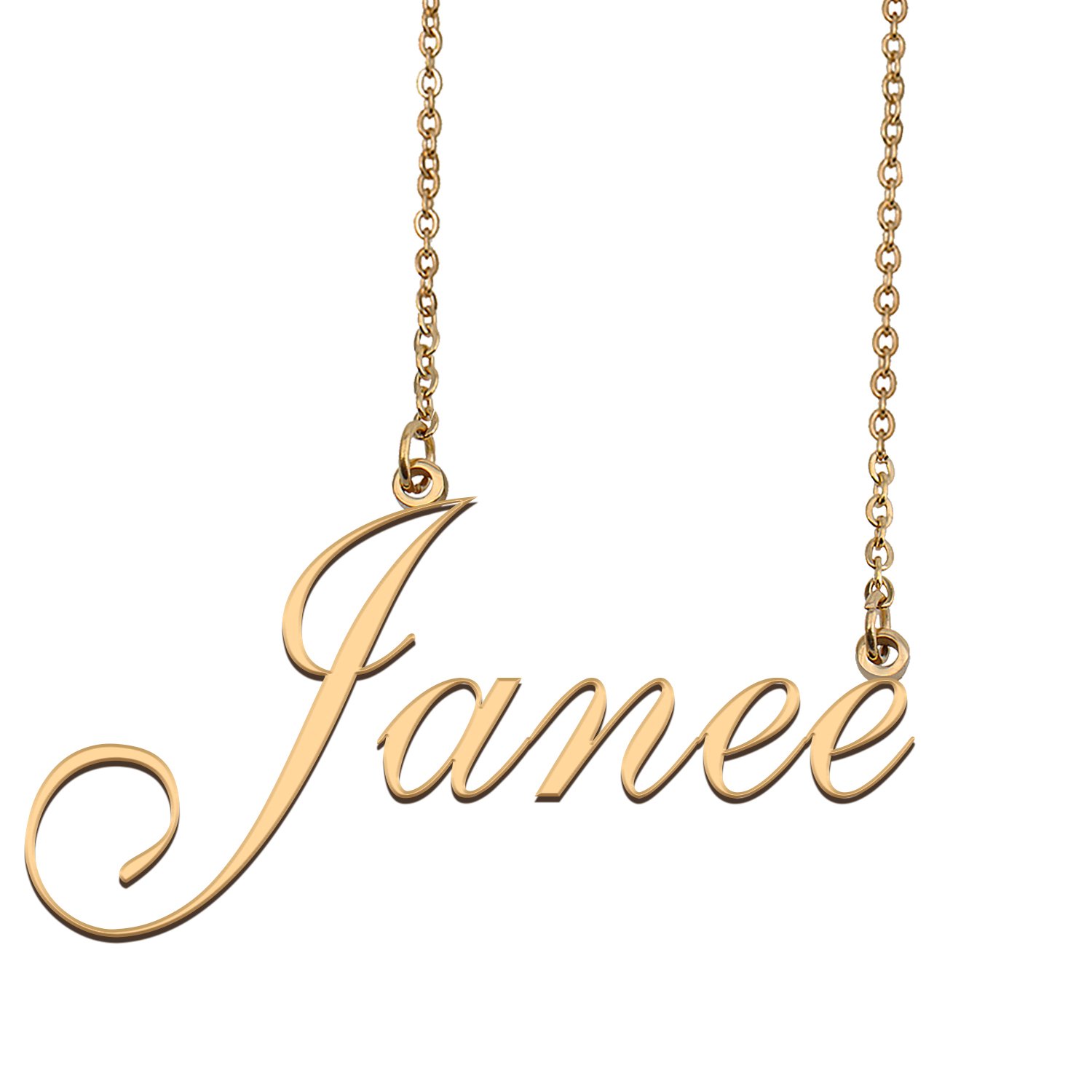 Personalized Custom 18k Gold Plated Any Name Necklace for Women Manjusha