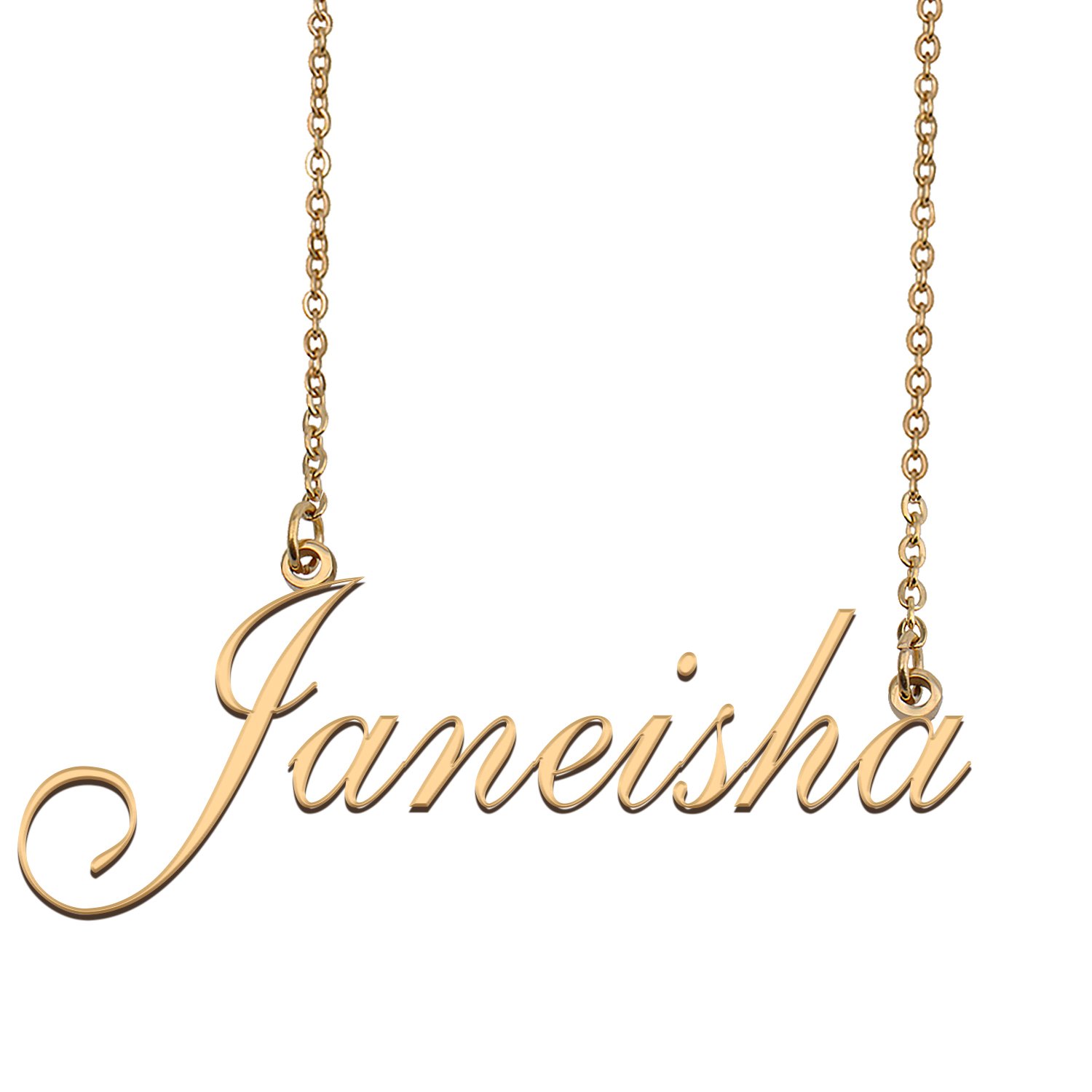 Personalized Custom 18k Gold Plated Any Name Necklace for Women Mannu