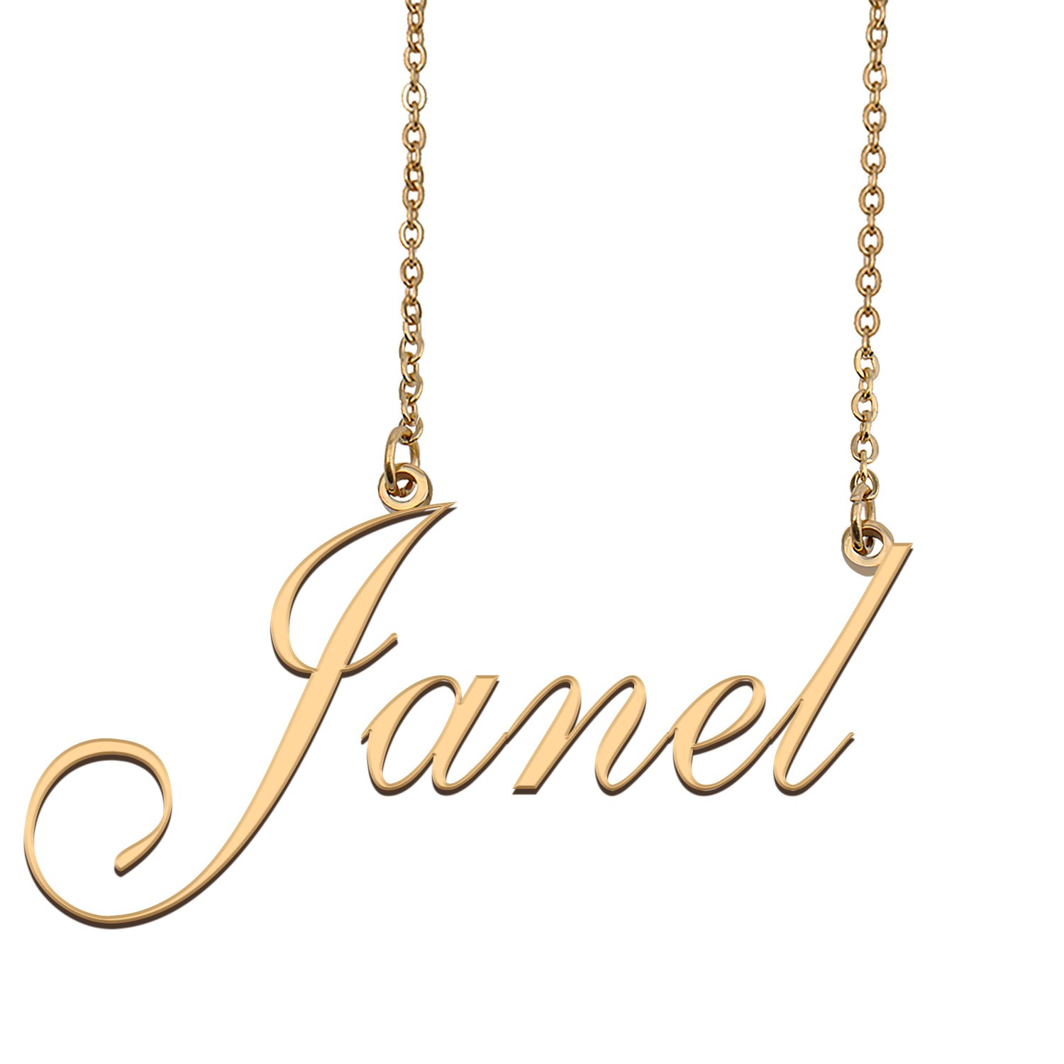 Personalized Custom 18k Gold Plated Any Name Necklace for Women Manny