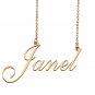 Personalized Custom 18k Gold Plated Any Name Necklace for Women Manny