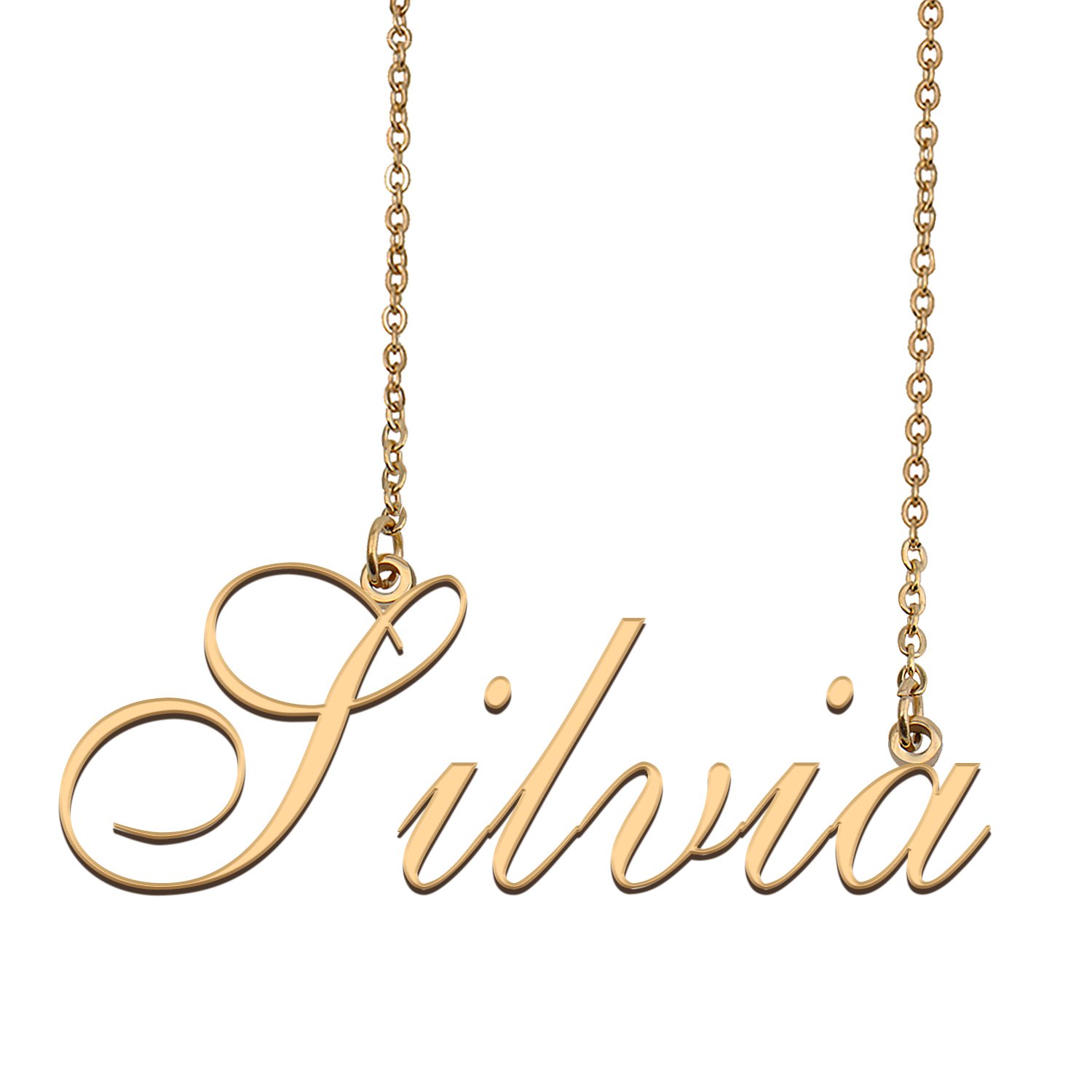 Custom Made Delicate Any Name Necklace for Mother Girlfriend Silvia