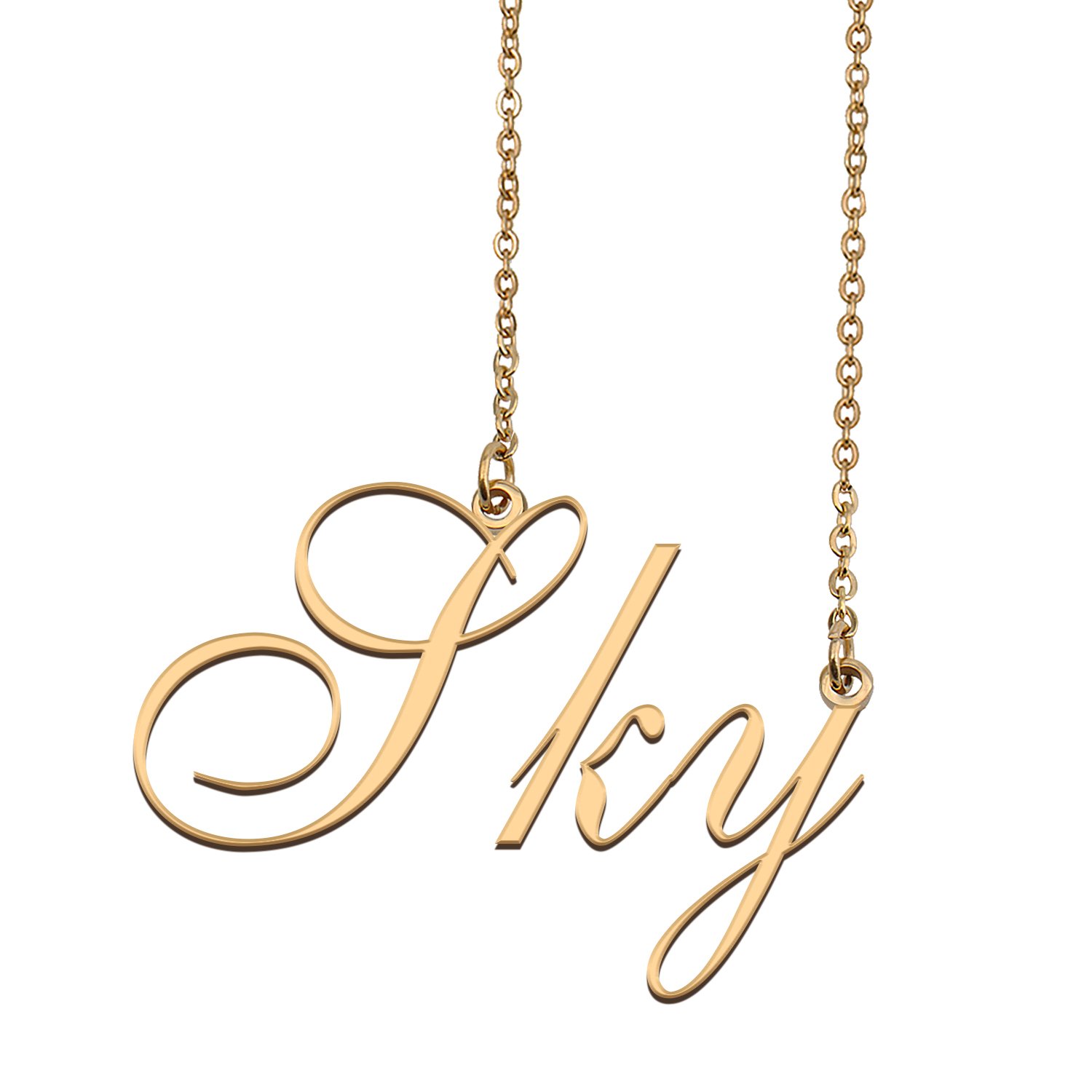 Custom Made Delicate Any Name Necklace for Mother Girlfriend Sky
