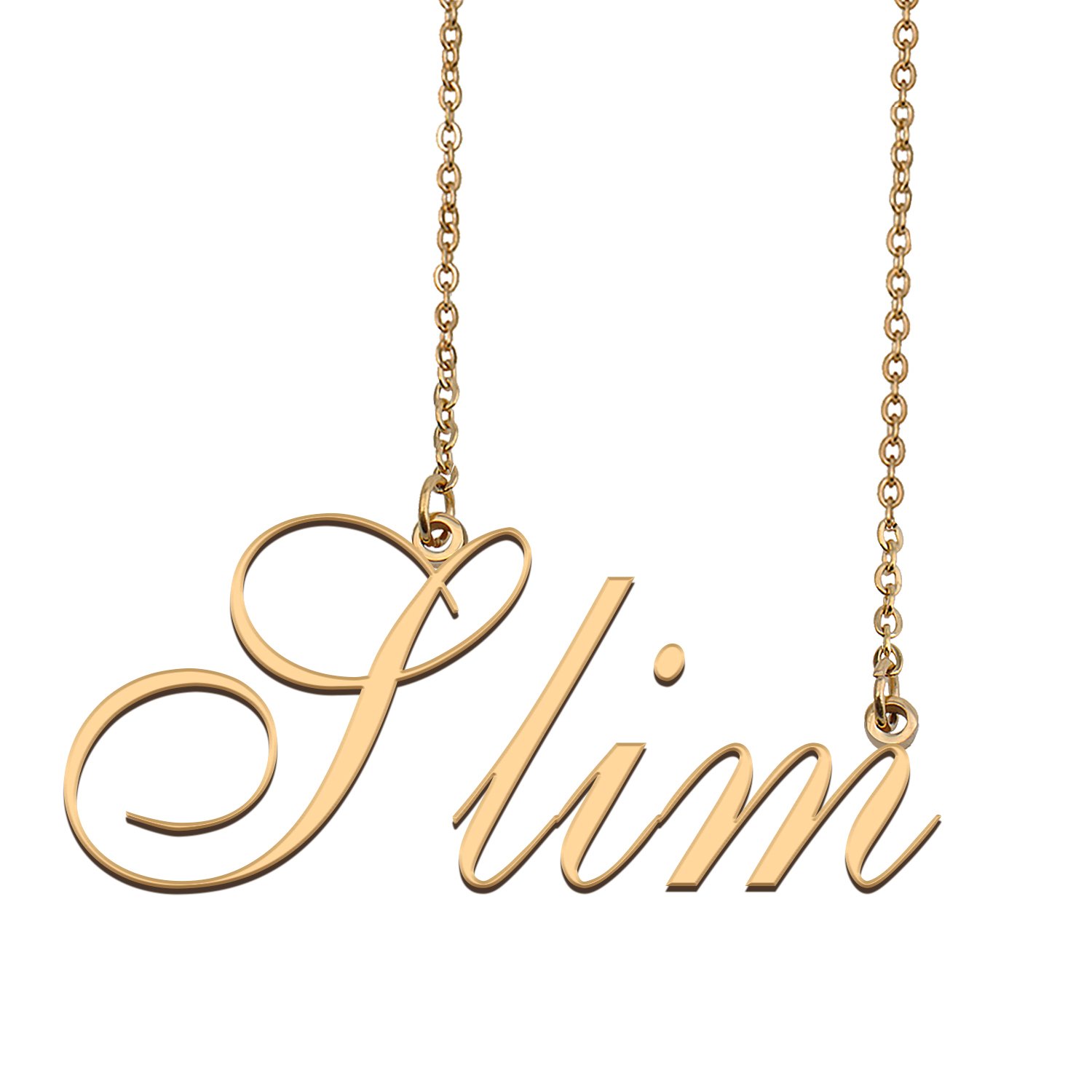 Custom Made Delicate Any Name Necklace for Mother Girlfriend Slim