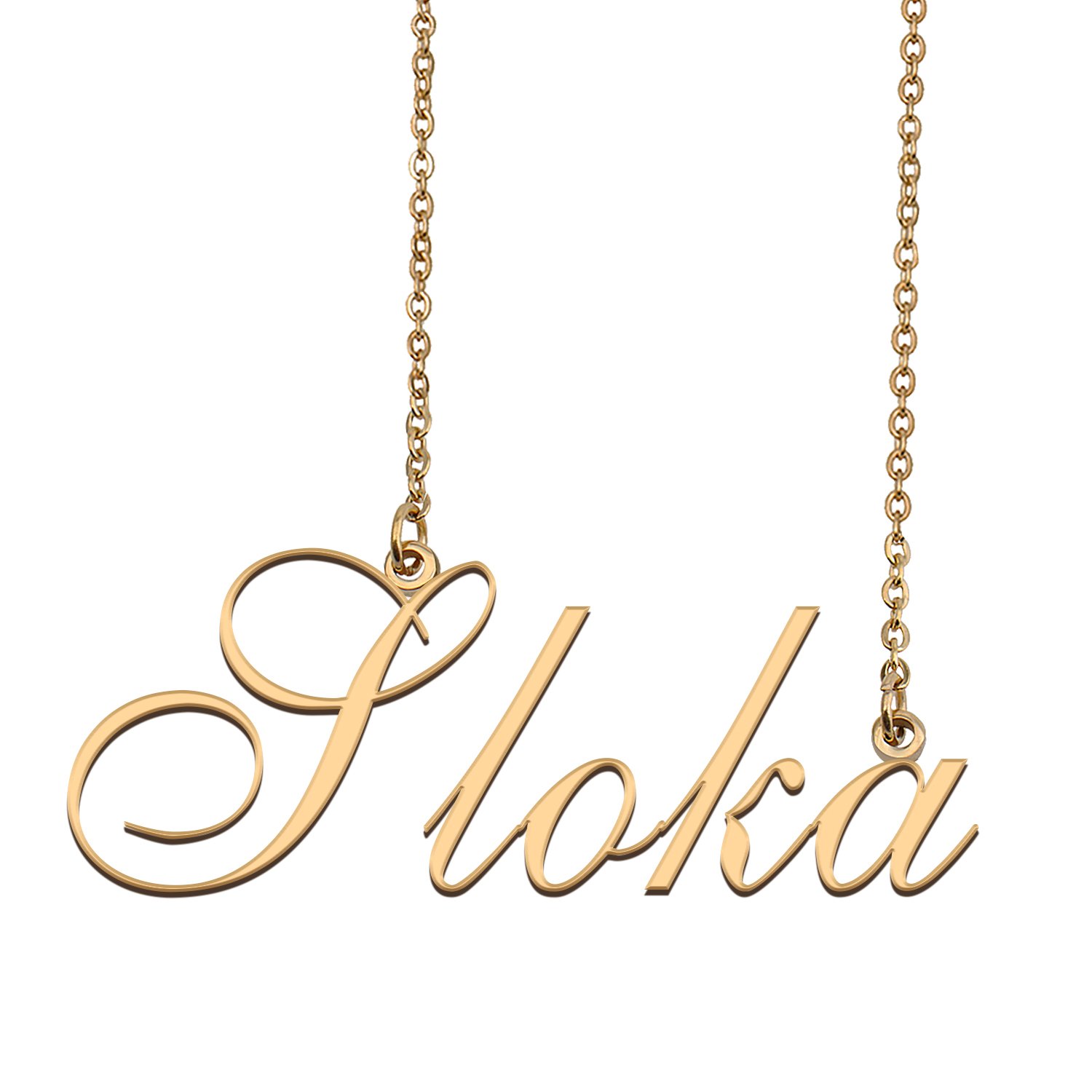 Custom Made Delicate Any Name Necklace for Mother Girlfriend Sloka