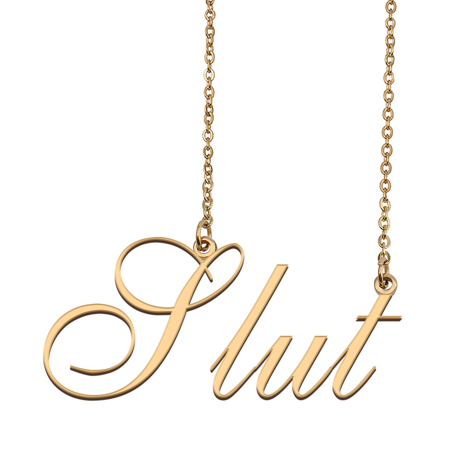 Custom Made Delicate Any Name Necklace for Mother Girlfriend Slut