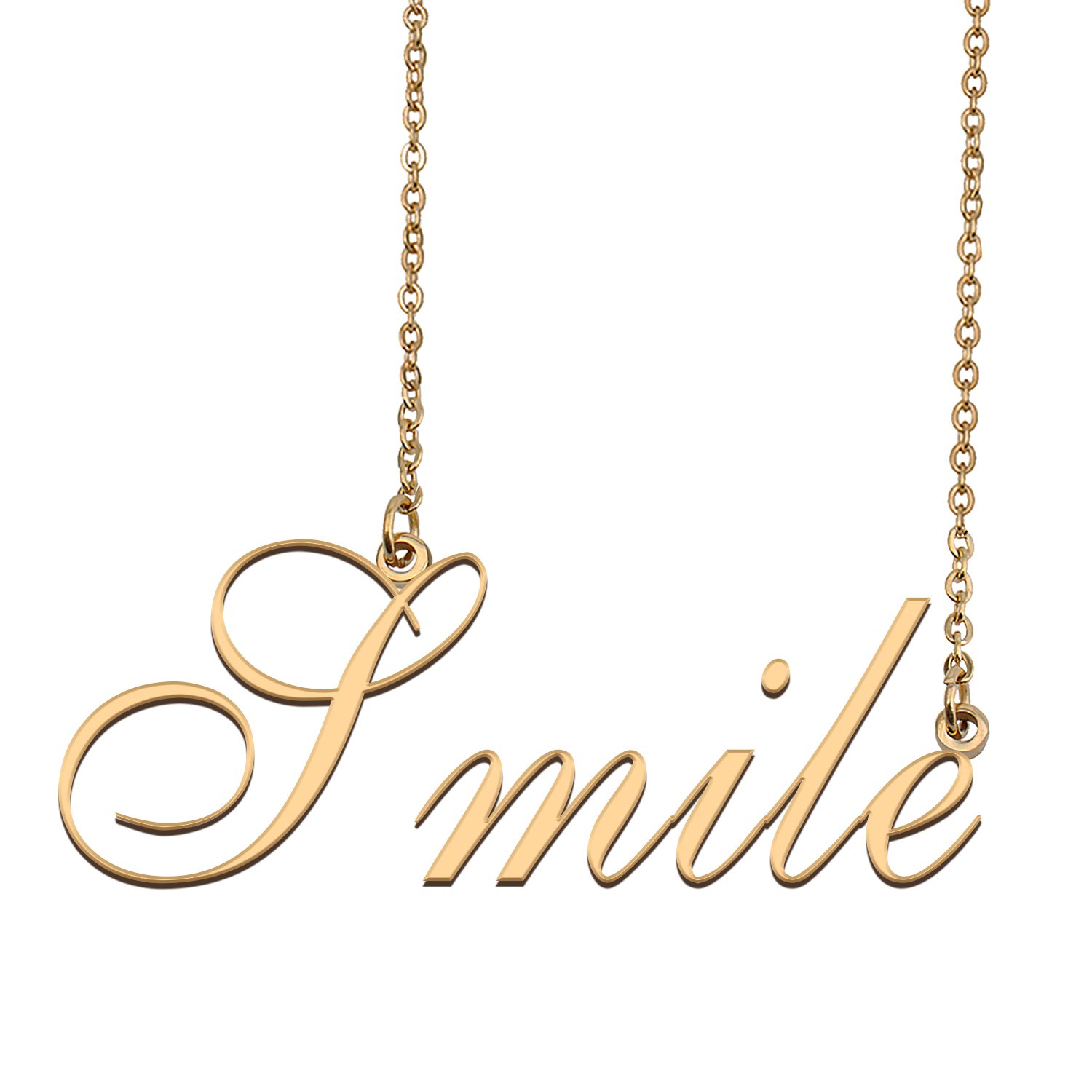 Custom Made Delicate Any Name Necklace for Mother Girlfriend Smile