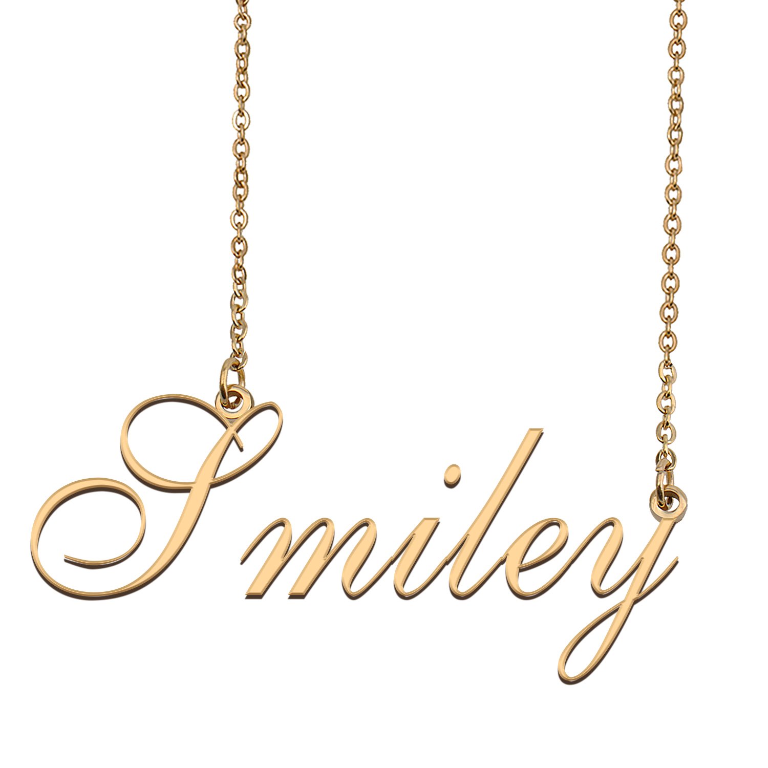 Custom Made Delicate Any Name Necklace for Mother Girlfriend Smiley