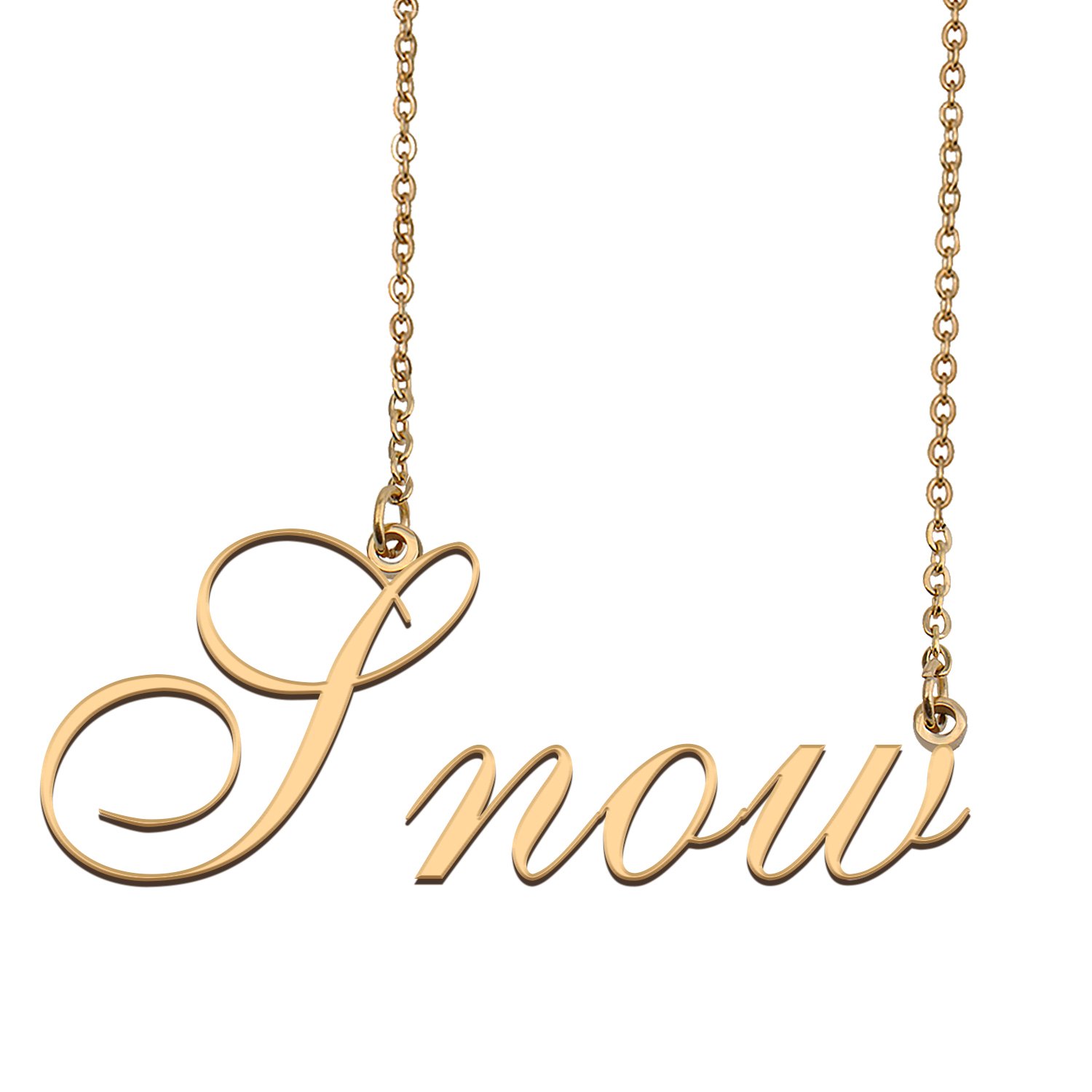 Custom Made Delicate Any Name Necklace for Mother Girlfriend Snow