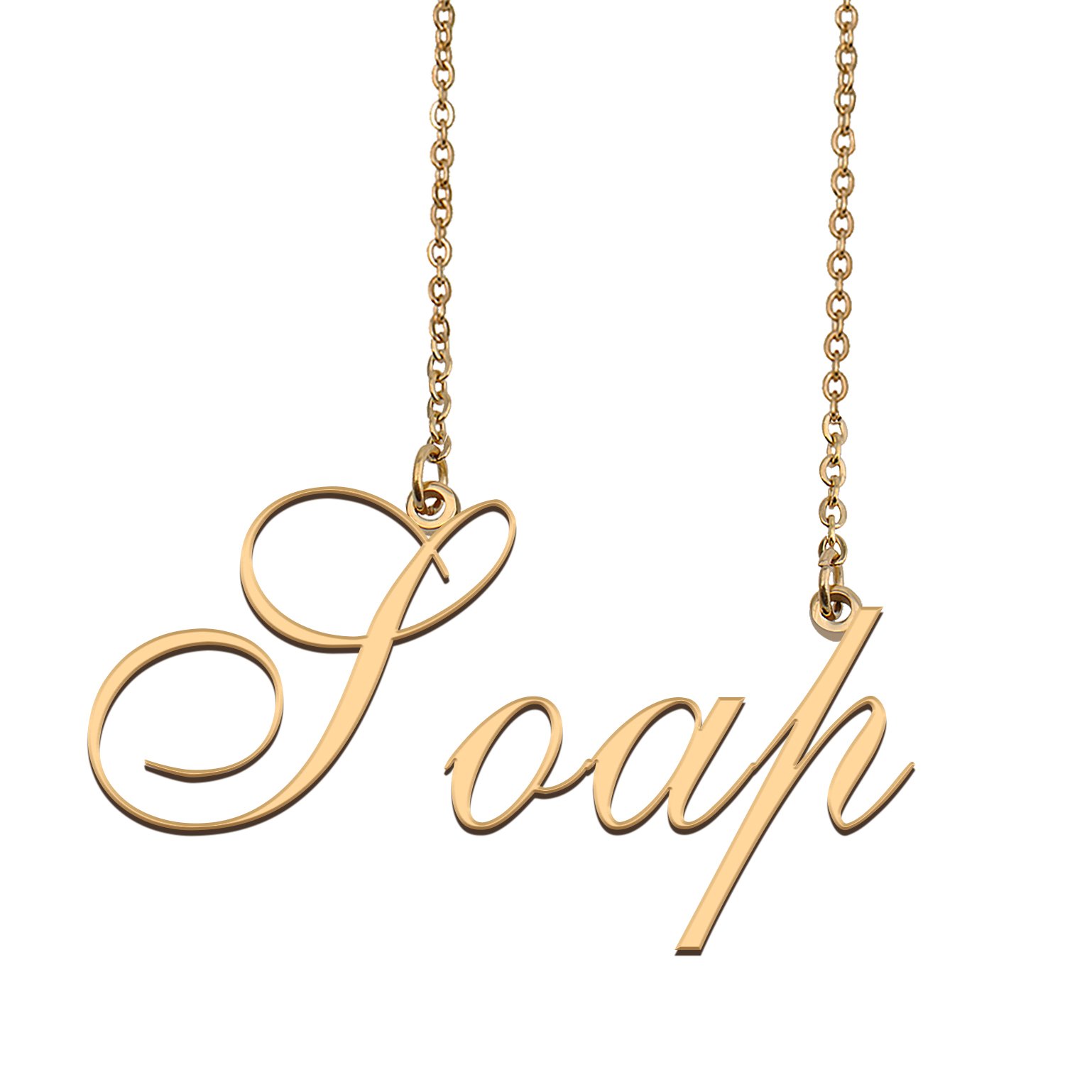 Custom Made Delicate Any Name Necklace for Mother Girlfriend Soap