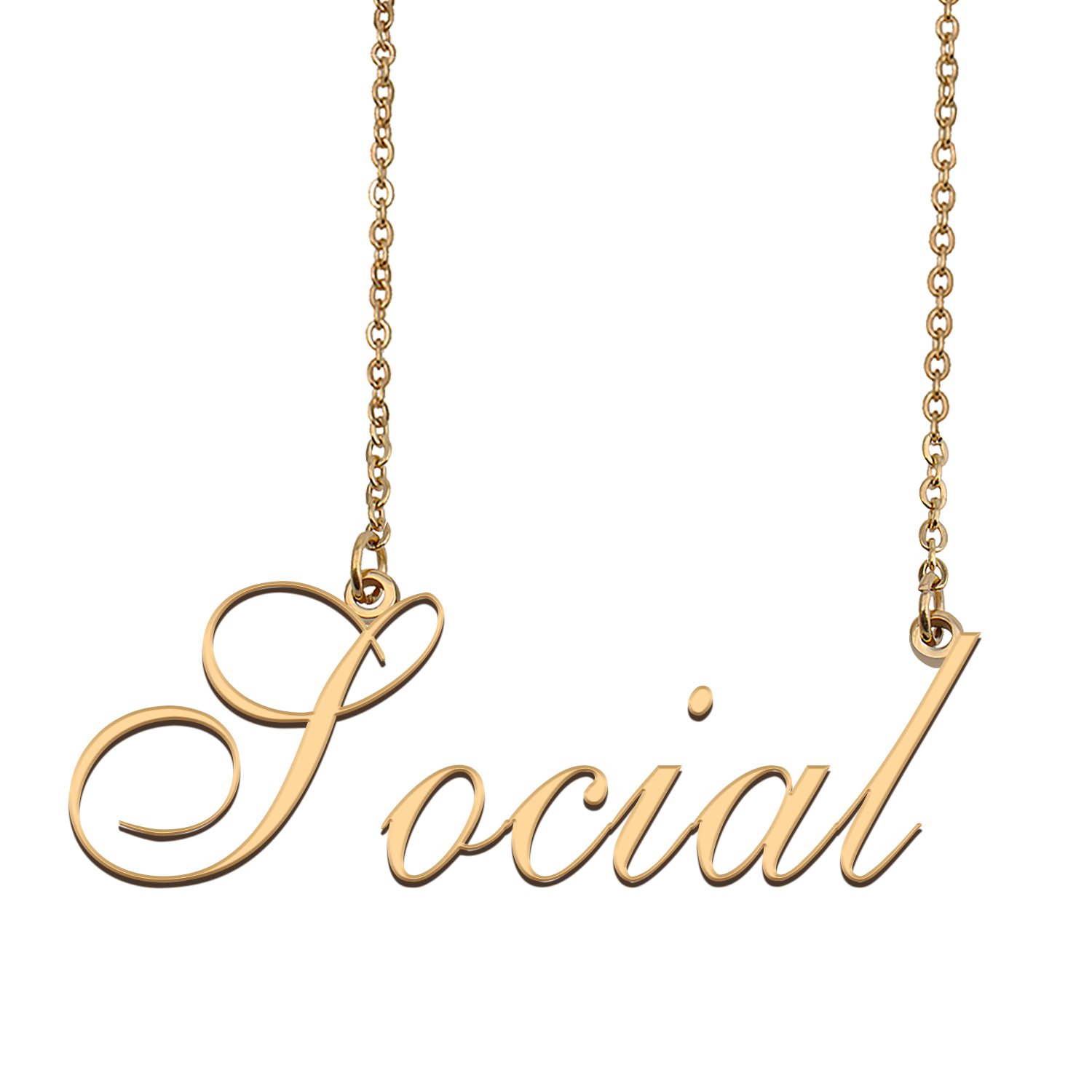 Custom Made Delicate Any Name Necklace for Mother Girlfriend Social
