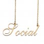 Custom Made Delicate Any Name Necklace for Mother Girlfriend Social