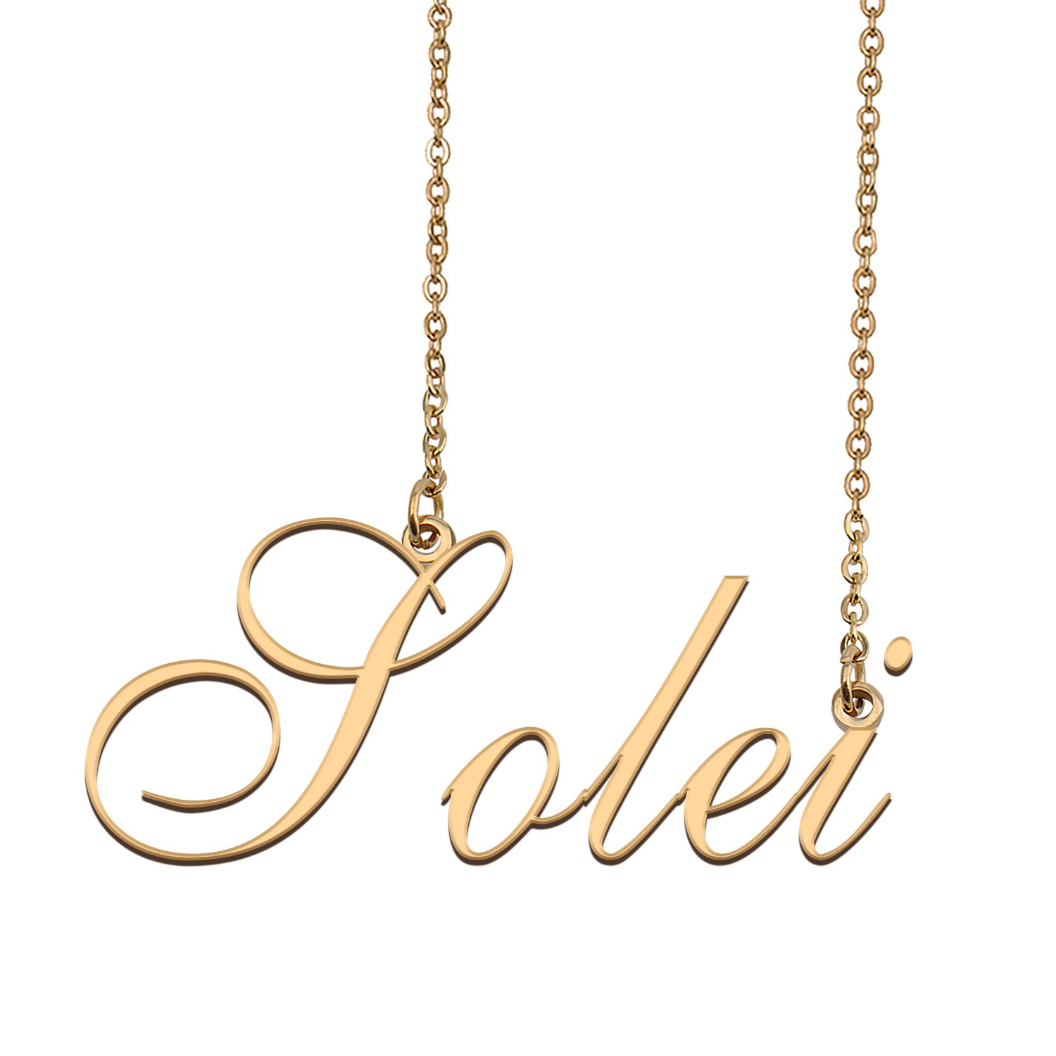 Custom Made Delicate Any Name Necklace for Mother Girlfriend Solei