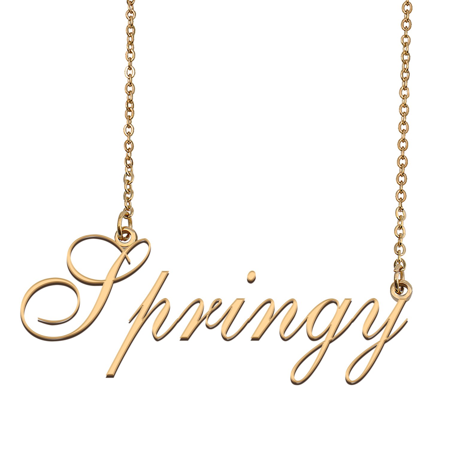 Custom Made Delicate Any Name Necklace for Mother Girlfriend Springy