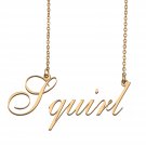 Custom Made Delicate Any Name Necklace for Mother Girlfriend Squirl