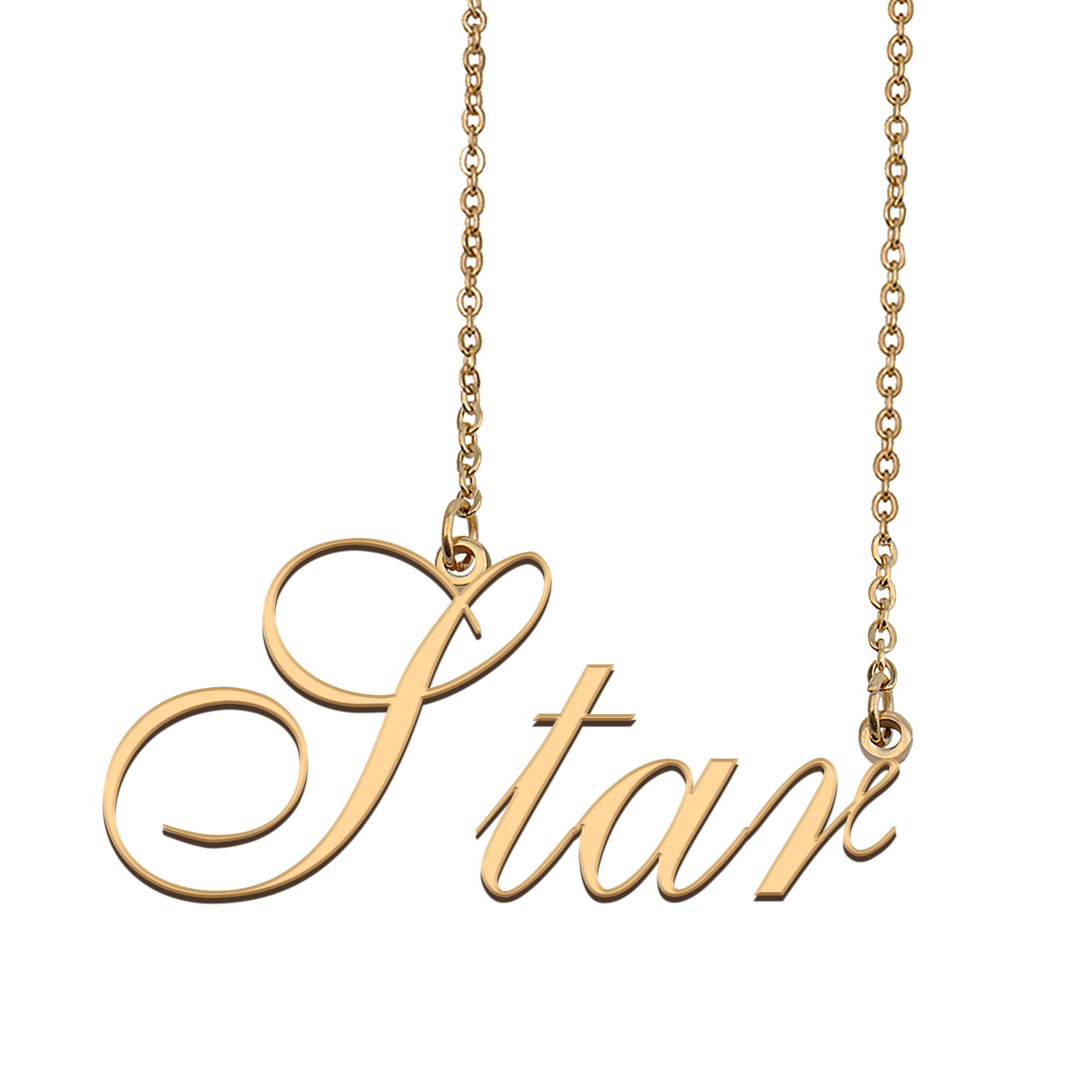 Custom Made Delicate Any Name Necklace for Mother Girlfriend Star