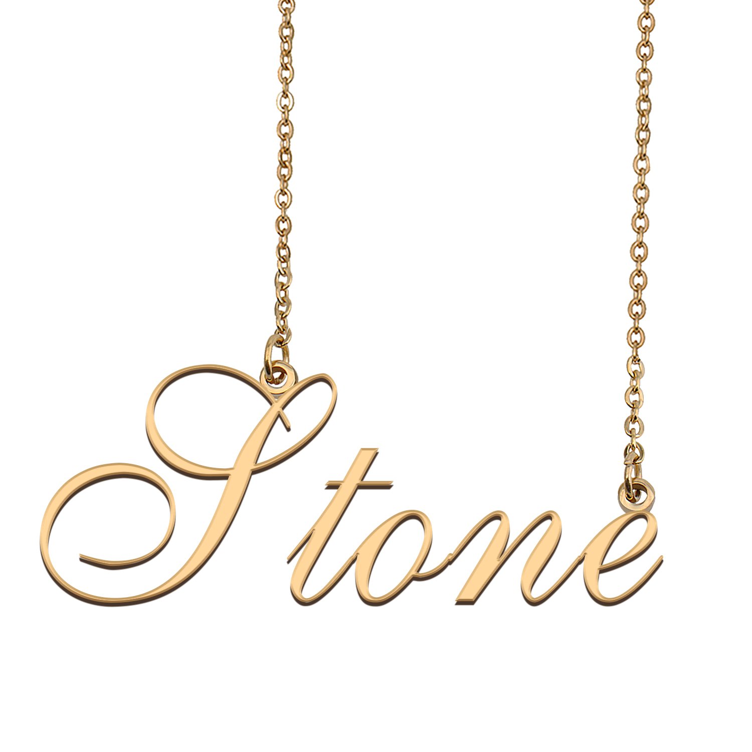 Custom Made Delicate Any Name Necklace for Mother Girlfriend Stone
