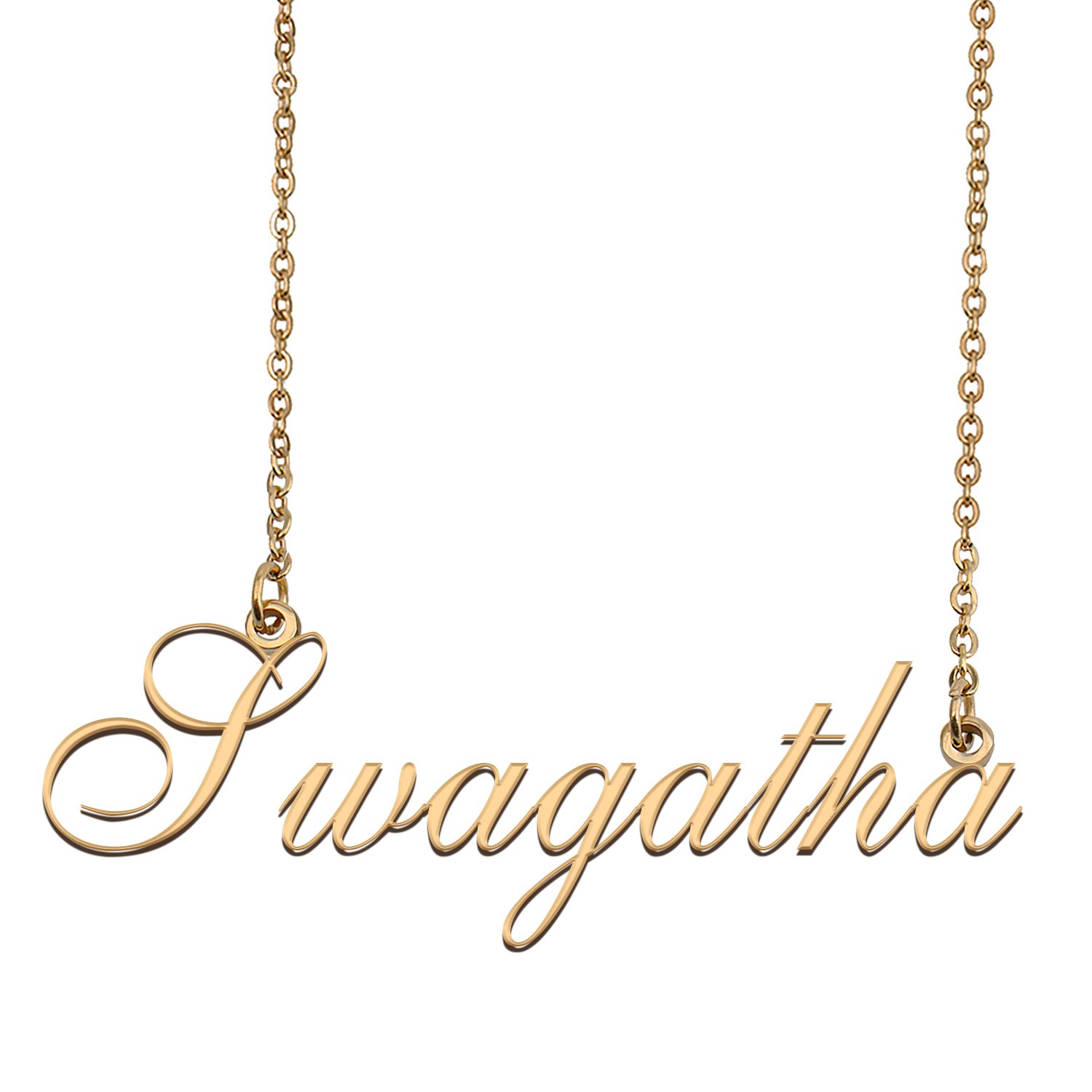 Customized Charm Pendant Jewelry Any Name Necklace for Grandmother for Her Swagatha