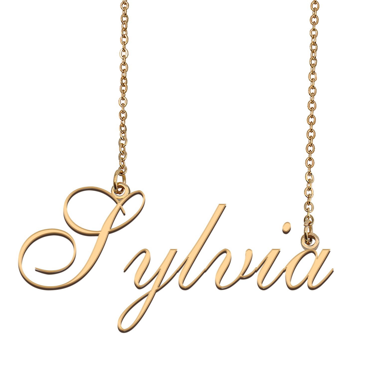 Customized Charm Pendant Jewelry Any Name Necklace for Grandmother for Her Sylvia