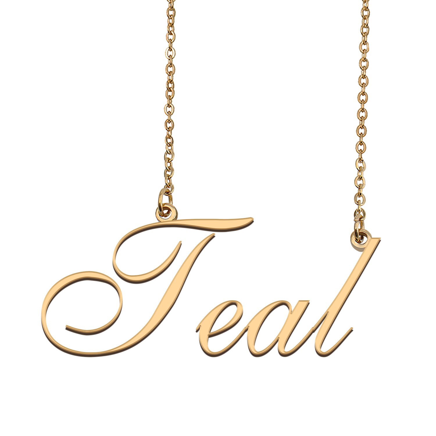 Customized Charm Pendant Jewelry Any Name Necklace for Grandmother for Her Teal