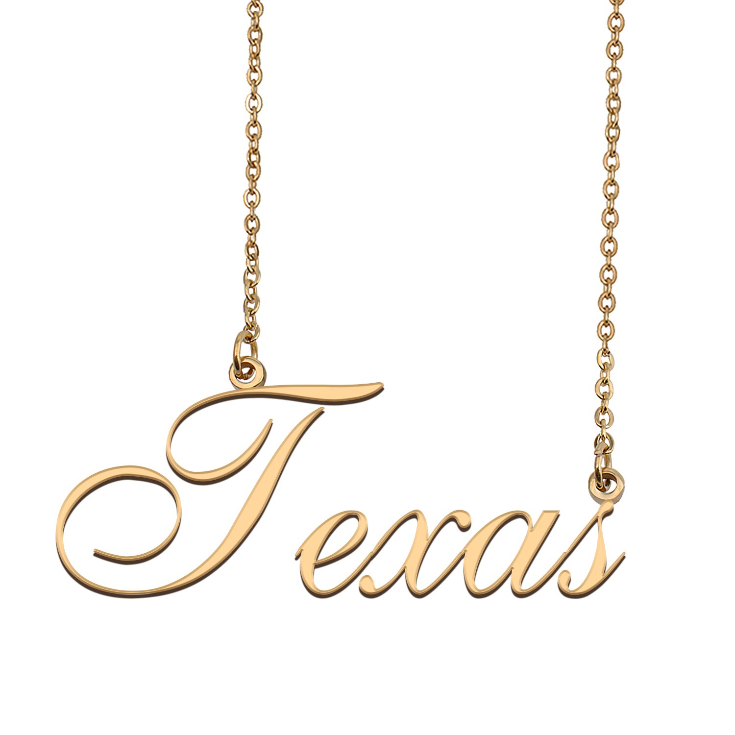 Customized Charm Pendant Jewelry Any Name Necklace for Grandmother for Her Texas