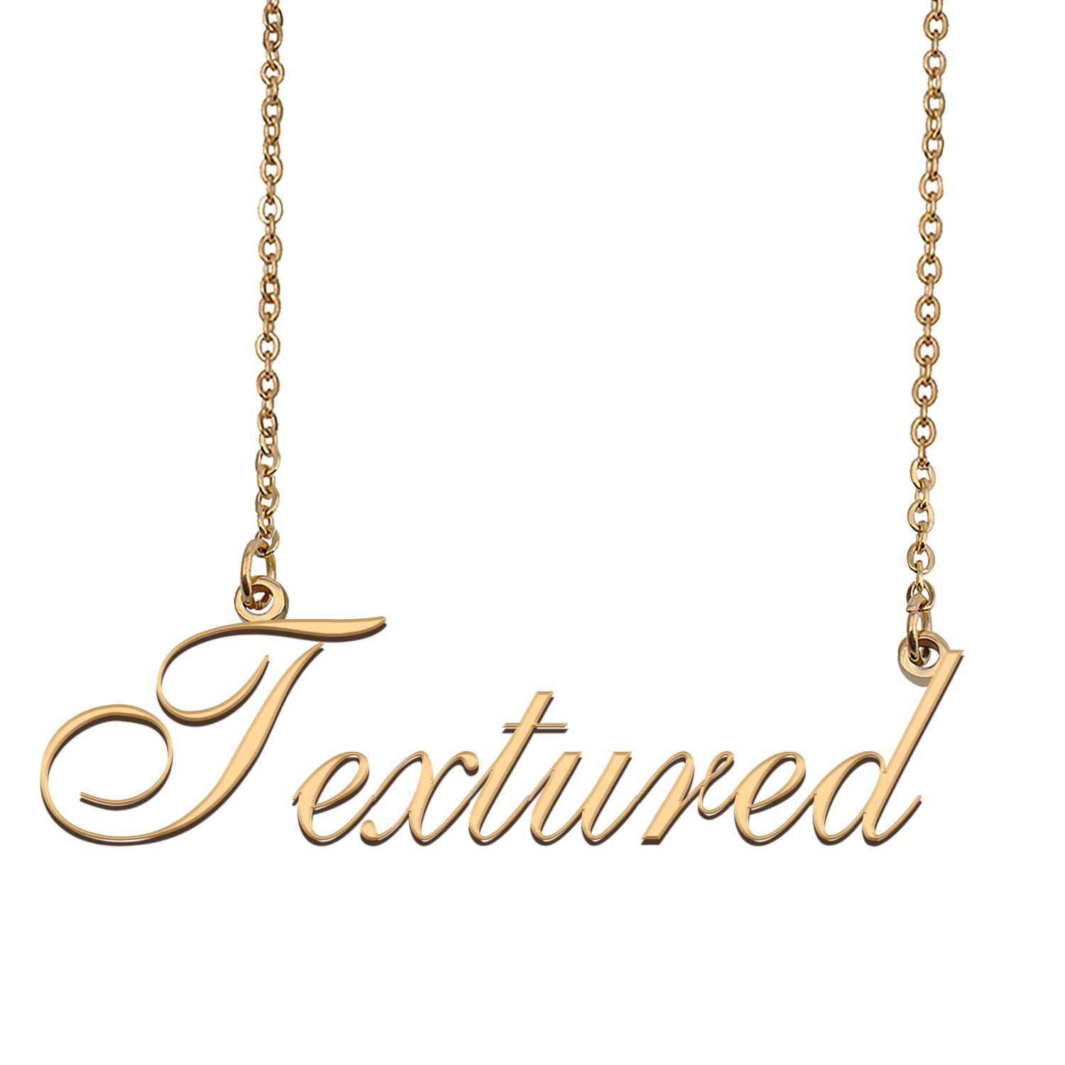 Customized Charm Pendant Jewelry Any Name Necklace for Grandmother for Her Textured