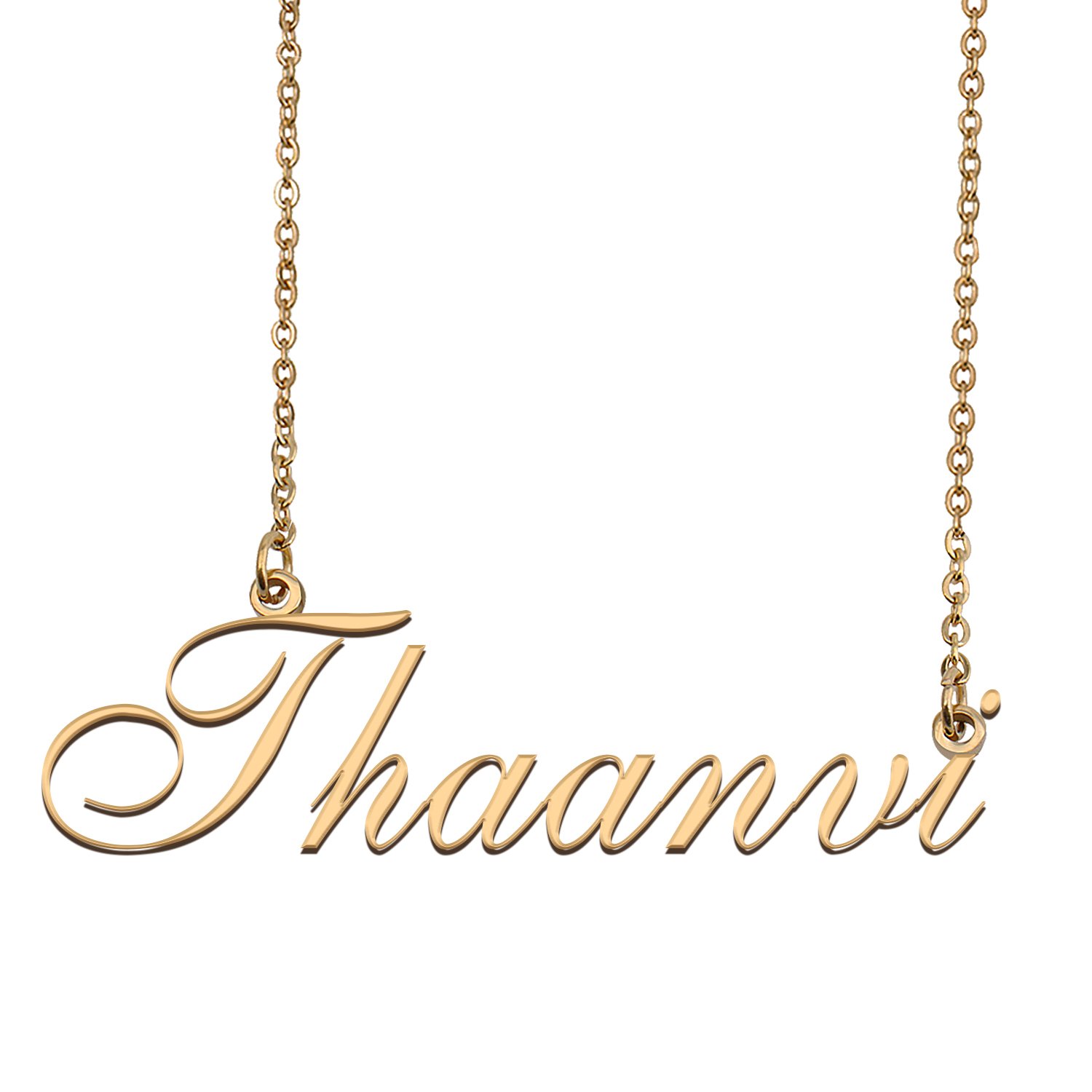 Customized Charm Pendant Jewelry Any Name Necklace for Grandmother for Her Thaanvi