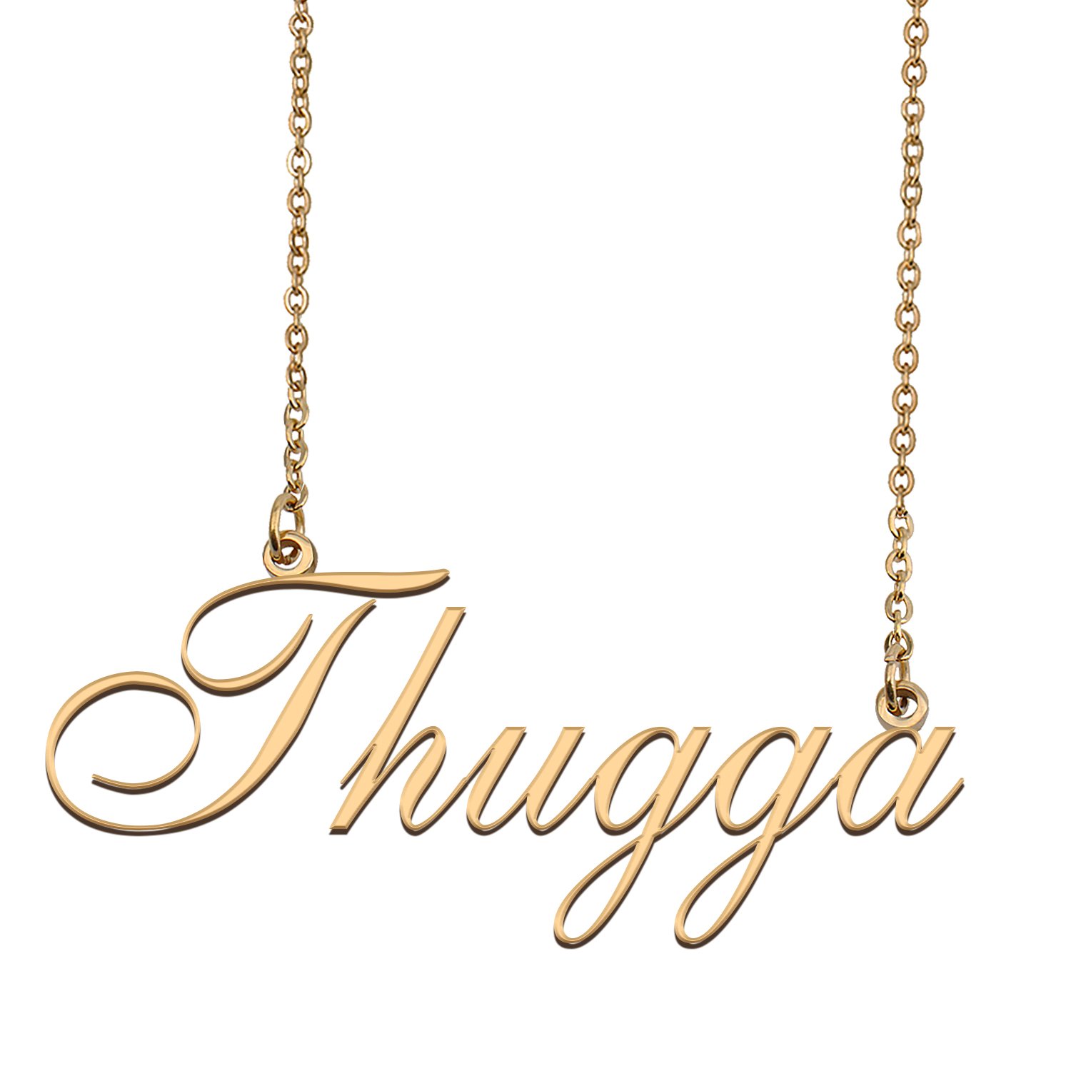 Customized Charm Pendant Jewelry Any Name Necklace for Grandmother for Her Thugga