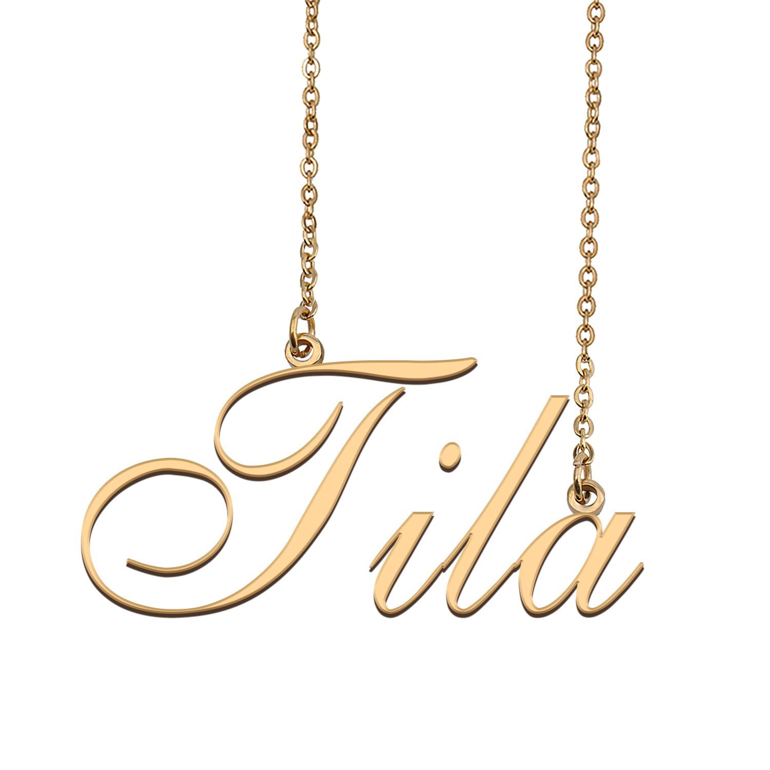 Customized Charm Pendant Jewelry Any Name Necklace for Grandmother for Her Tila