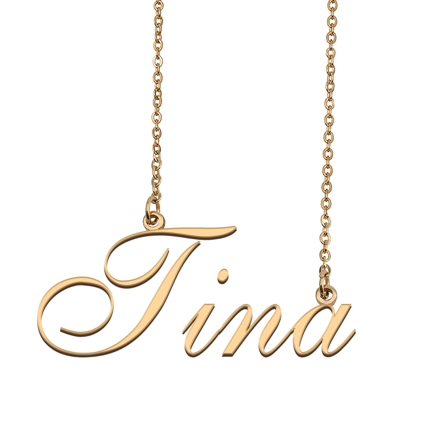 Customized Charm Pendant Jewelry Any Name Necklace for Grandmother for Her Tina