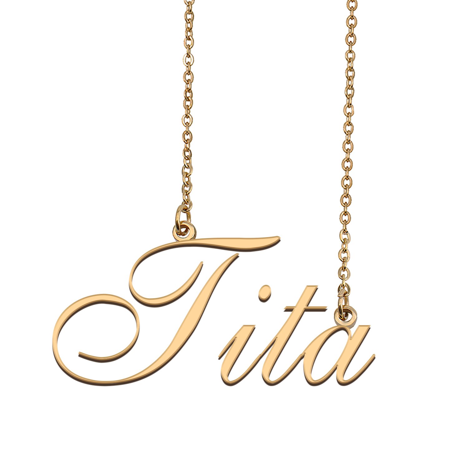 Customized Charm Pendant Jewelry Any Name Necklace for Grandmother for Her Tita