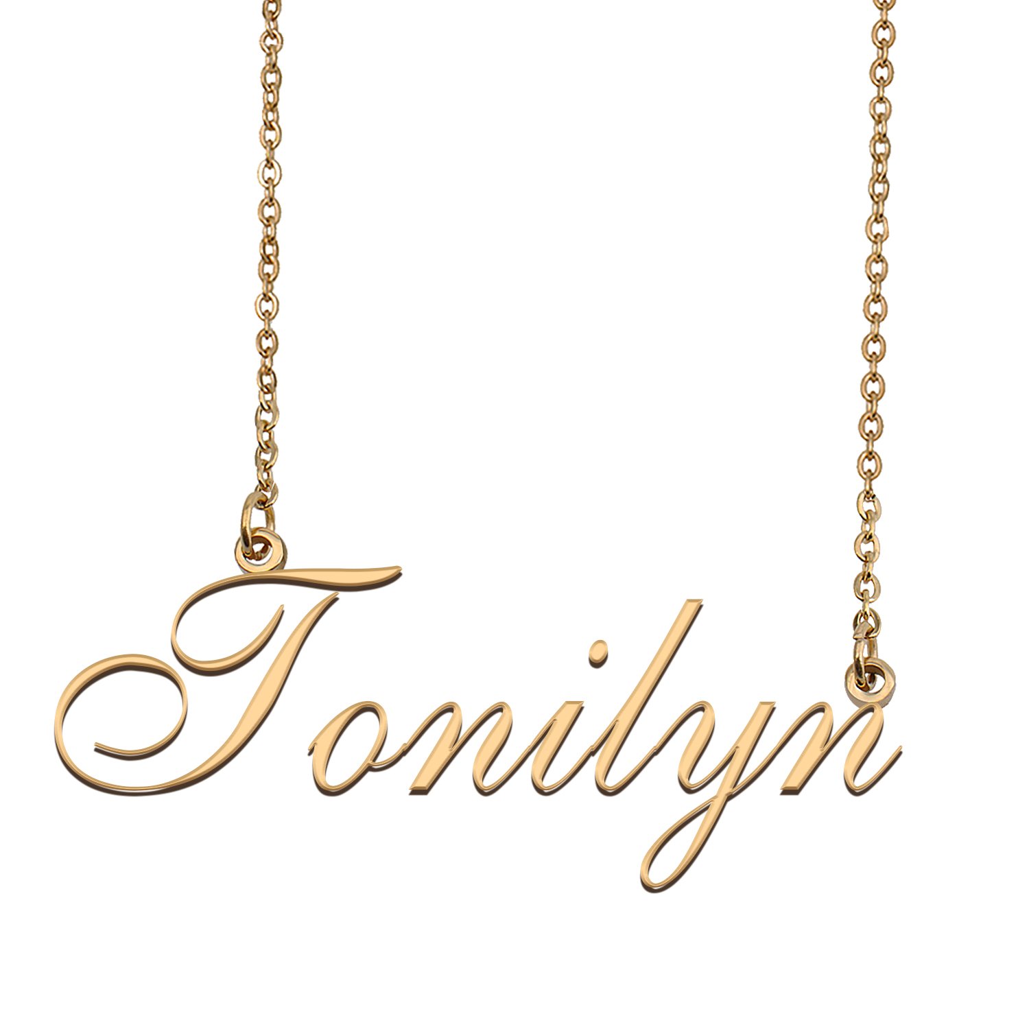 Customized Charm Pendant Jewelry Any Name Necklace for Grandmother for Her Tonilyn