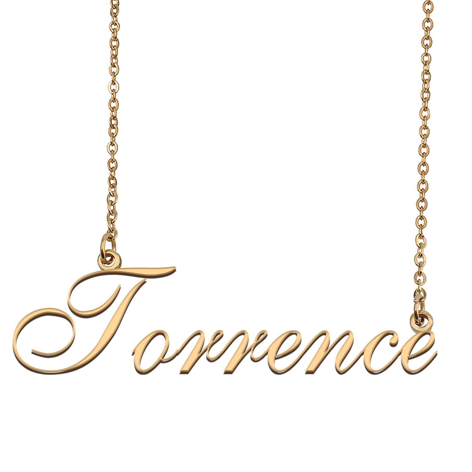 Custom Personalized Name Necklace in Golden Silver for Women Torrence