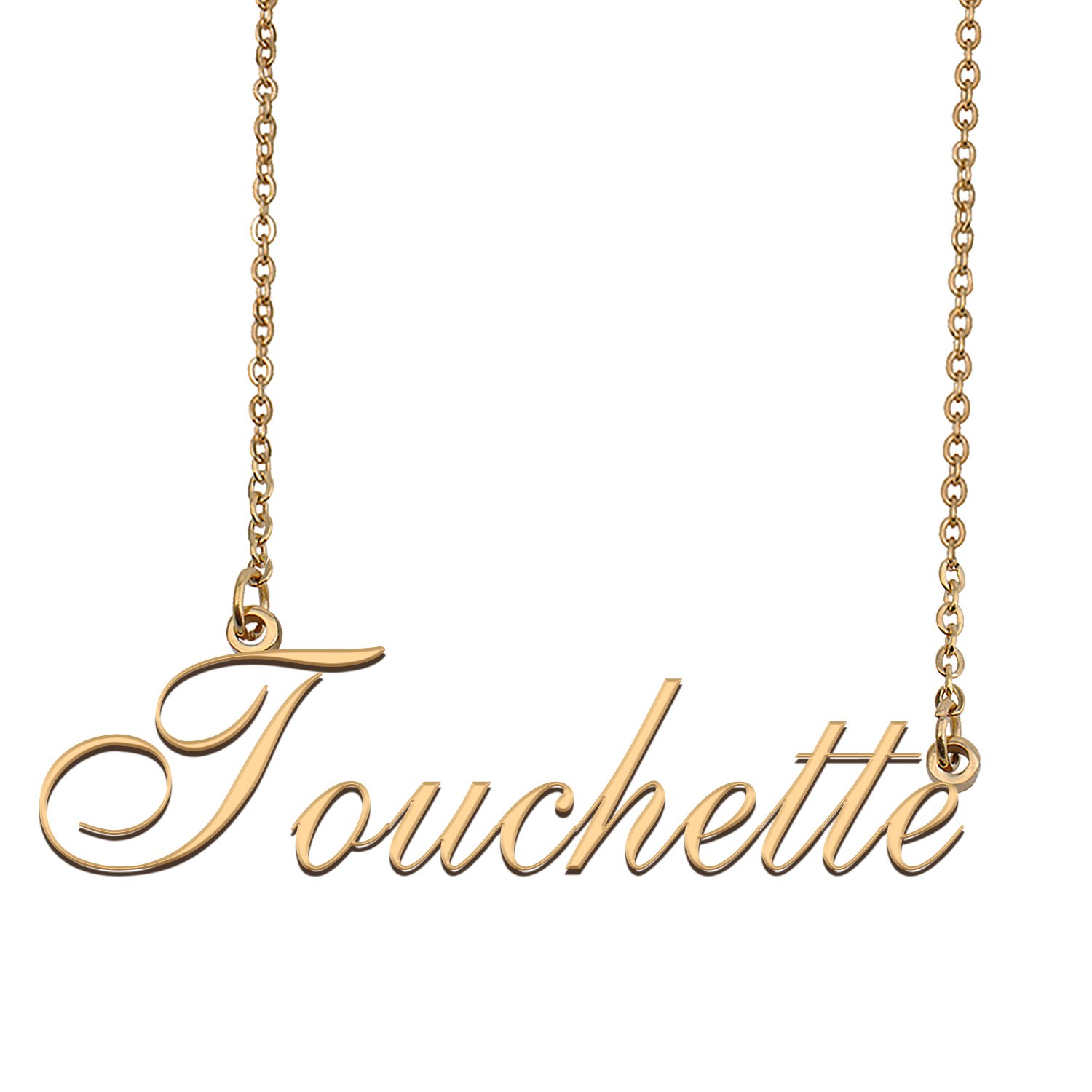 Custom Personalized Name Necklace in Golden Silver for Women Touchette