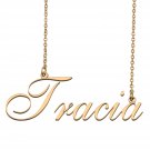 Custom Personalized Name Necklace in Golden Silver for Women Tracia Custom Personalized Name Necklace in Golden Silver for Women Tracia