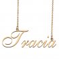 Custom Personalized Name Necklace in Golden Silver for Women Tracia