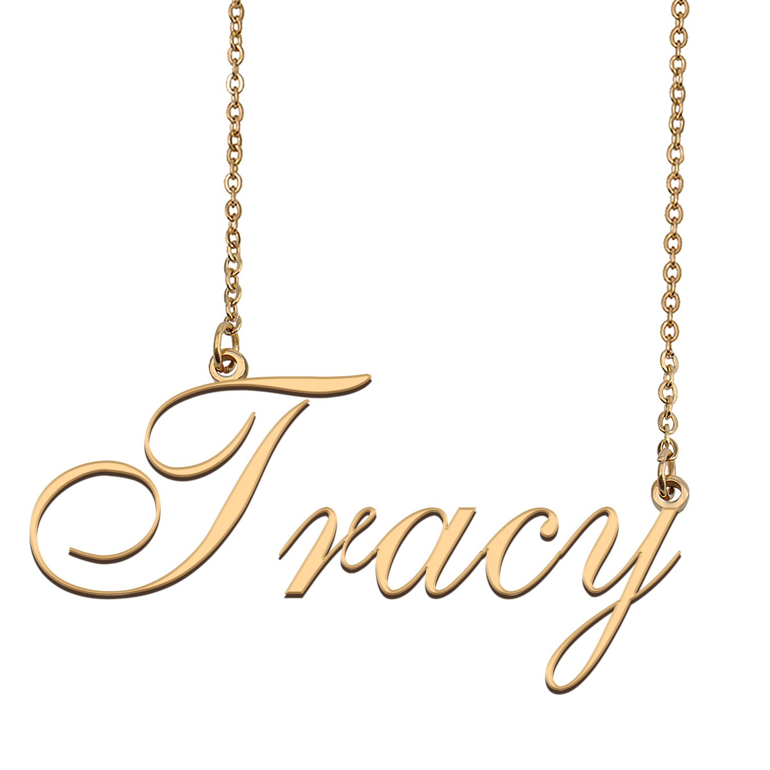 Custom Personalized Name Necklace in Golden Silver for Women Tracy