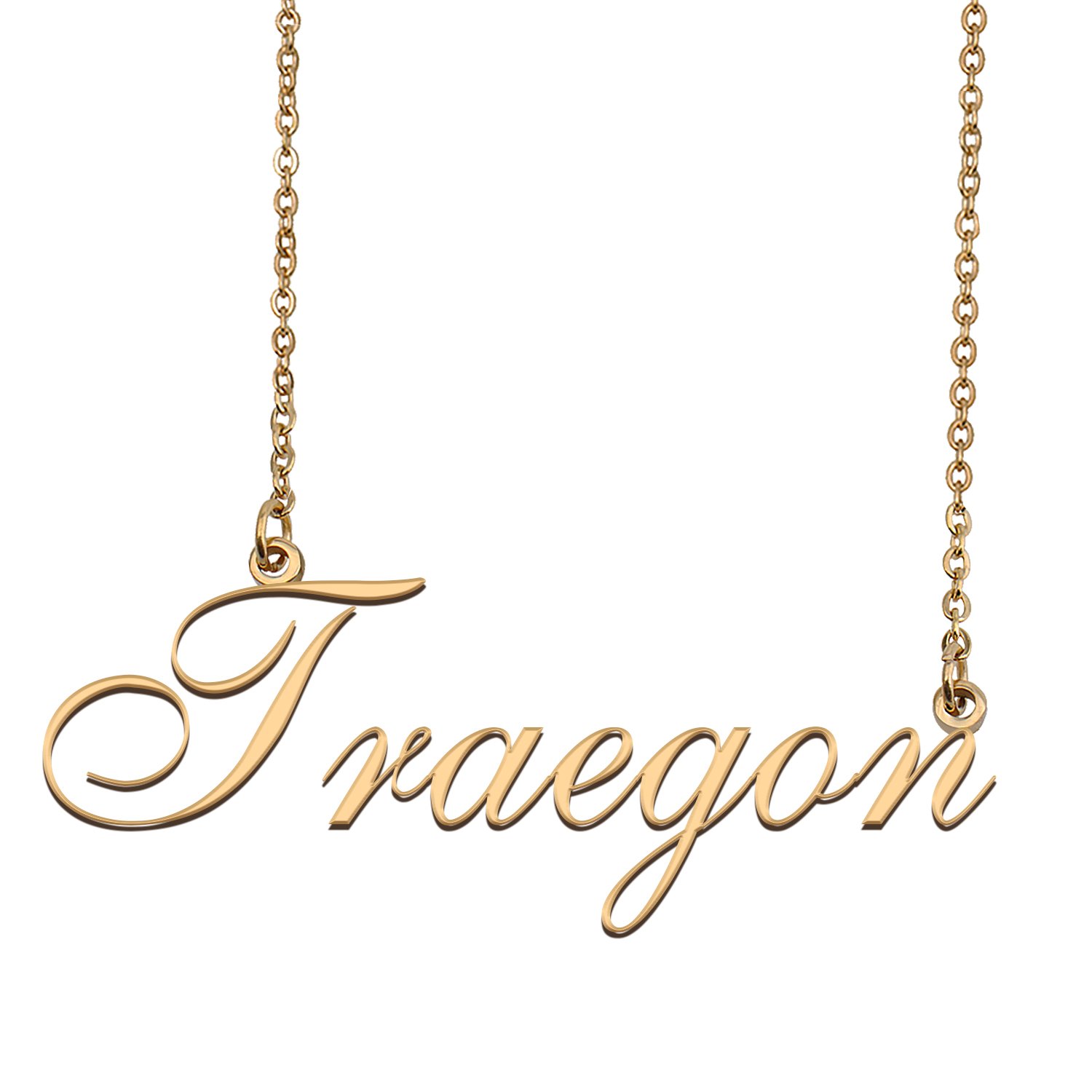 Custom Personalized Name Necklace in Golden Silver for Women Traegon