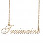 Custom Personalized Name Necklace in Golden Silver for Women Traimaine