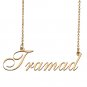 Custom Personalized Name Necklace in Golden Silver for Women Tramad