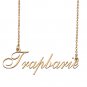 Custom Personalized Name Necklace in Golden Silver for Women Trapbarie