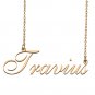 Custom Personalized Name Necklace in Golden Silver for Women Travius