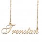 Custom Personalized Name Necklace in Golden Silver for Women Trenstan