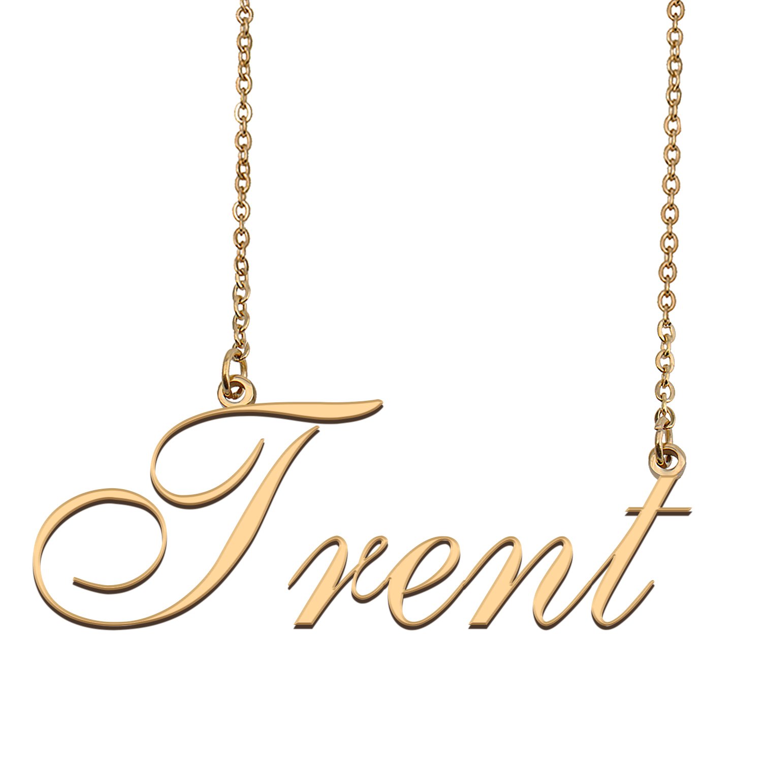 Custom Personalized Name Necklace in Golden Silver for Women Trent