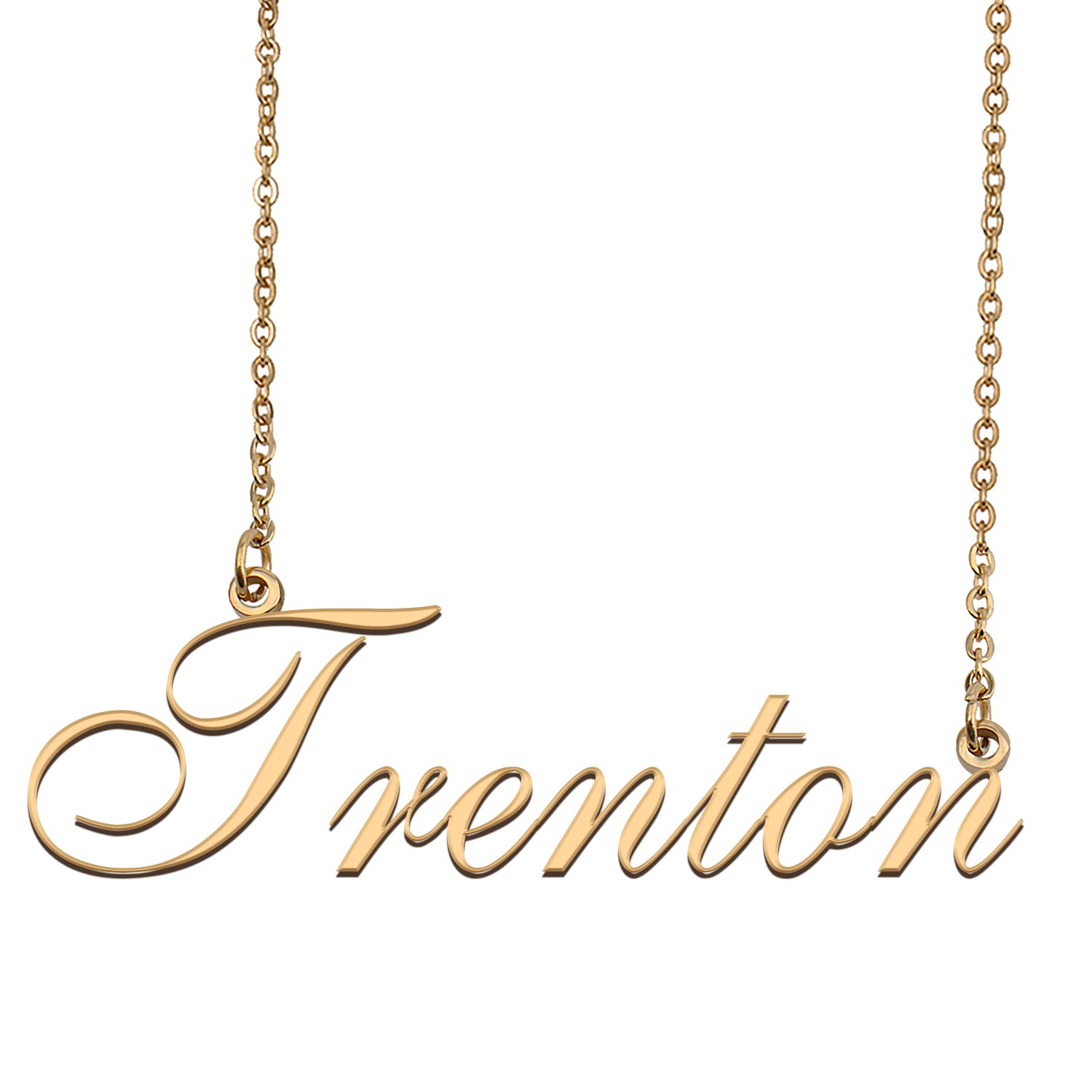 Custom Personalized Name Necklace in Golden Silver for Women Trenton