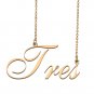 Custom Personalized Name Necklace in Golden Silver for Women Tres