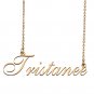 Custom Personalized Name Necklace in Golden Silver for Women Tristanee