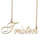 Custom Personalized Name Necklace in Golden Silver for Women Tristen