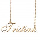 Custom Personalized Name Necklace in Golden Silver for Women Tristian Custom Personalized Name Necklace in Golden Silver for Women Tristian